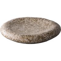 Тарелка «Студио Ро»;керамика;D=254,H=40мм;серый