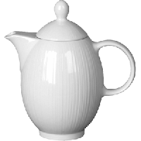 Кофейник «Спайро»;фарфор;0,6л;D=55,H=185,L=175,B=110мм;белый