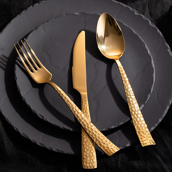 Вилка столовая «Пэлас Мартеллато Трэжер Хани»;сталь нерж.;золотой