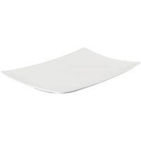 Блюдо сервировочное «Кассиопея» прямоугольное;фарфор;,L=40,5,B=25см;белый