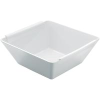 Салатник «Бомбей» квадратный;фарфор;1,5л;,H=10,L=20,B=20см;белый