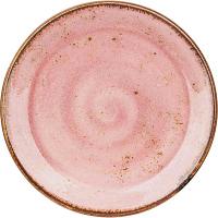 Тарелка «Крафт Распберри» мелкая;фарфор;D=25,H=3см;розов.,коричнев.