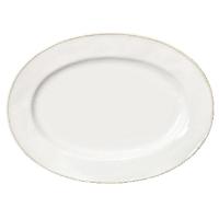Блюдо для подачи;керамика;,H=33,L=300,B=220мм;белый