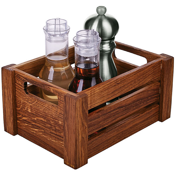 Подставка д/специй;дуб;,H=11,L=22,8,B=16,5см;коричнев.