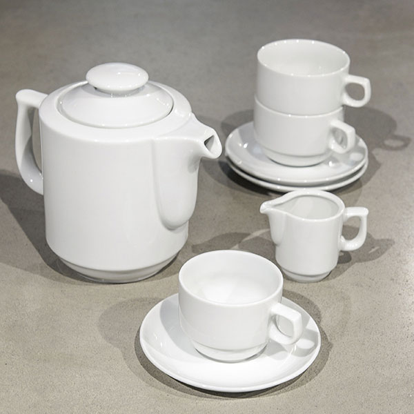 Блюдце «Прага»;фарфор;D=120,H=18мм;белый