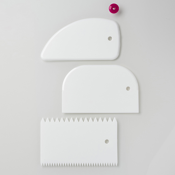 Набор шпателей кондитерских (3 шт.);нейлон;белый