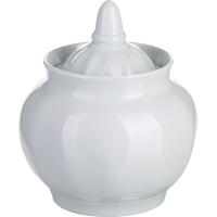Сахарница с крышкой;фарфор;0,6л;D=9см;белый