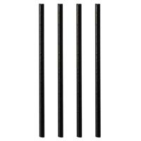 Трубочки без сгиба[100шт];бумага;D=8,L=210мм;черный