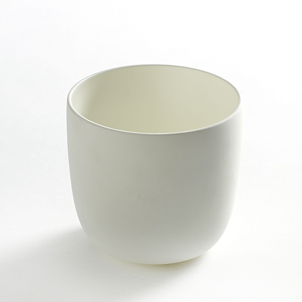 Стакан для горячих напитков «Бэйс»;фарфор;280мл;D=80,H=75мм;белый,матовый