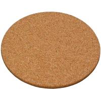 Подставка под горячее;пробка натур.;D=20,H=1см;св.корич.