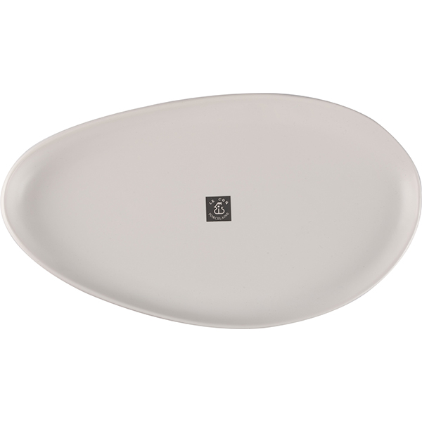 Блюдо для подачи «Нинфа»;фарфор;,H=35,L=290,B=165мм;белый,матовый