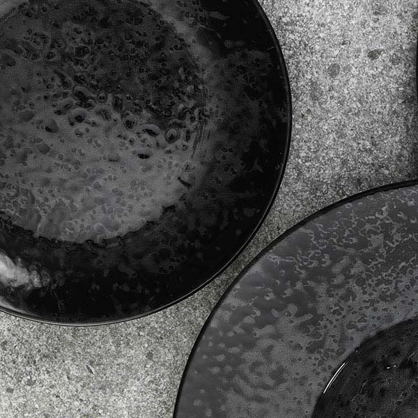 Тарелка «Нанокрем Блэк» мелкая;фарфор;D=230,H=25мм;черный