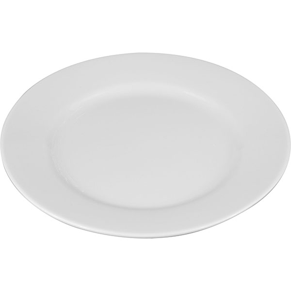 Тарелка «Тренд» мелкая;фарфор;D=19см;белый