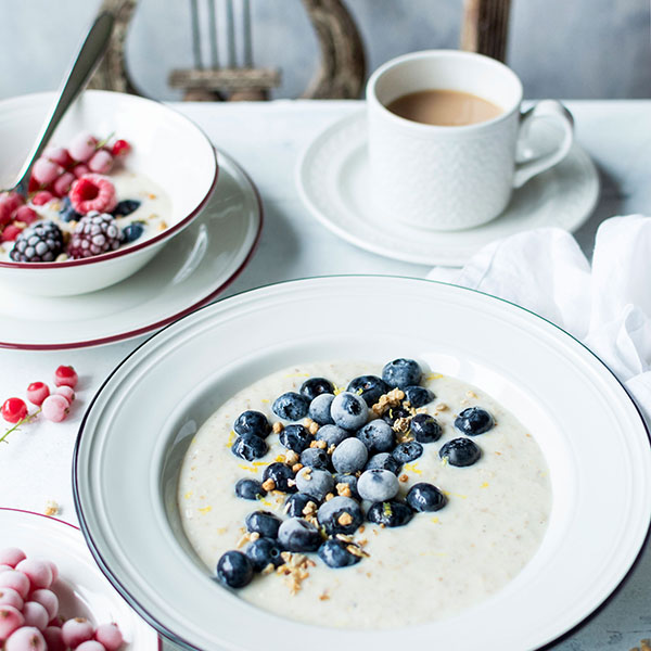 Тарелка «Бид Блэк Бэнд»;фарфор;D=20см;белый,черный