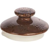 Крышка для чайника «Крафт»;фарфор;серый