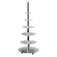 Этажерка 8-уровневая 16-20-26-32-40-45-50-55см;алюмин.;металлич.