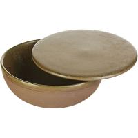 Салатник «Серфис» с крышкой;керамика;D=13,H=5см;зелен.