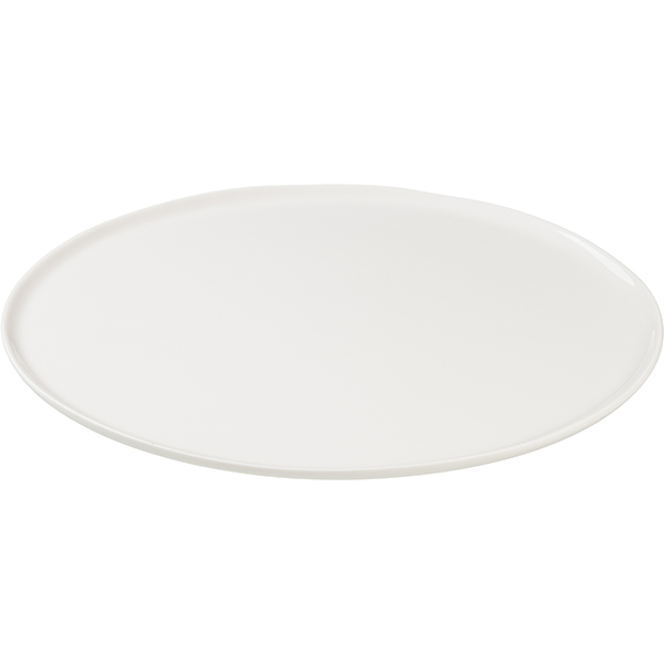 Блюдо «Афрос»;кост.фарф.;D=29,H=1см;белый