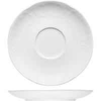 Блюдце «Моцарт»;фарфор;D=155/52,H=20мм;белый