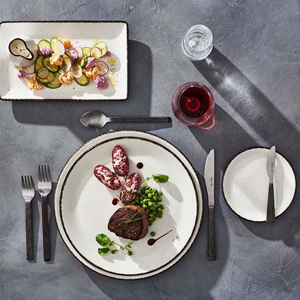 Тарелка «Чакоул Дэппл» мелкая;фарфор,фарфор;D=20,H=2см;белый,черный