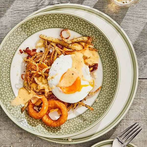 Тарелка «Бид Сейдж Вош»;фарфор;D=28,5см;белый,зелен.