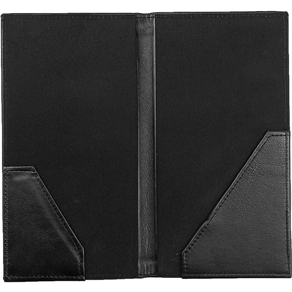 Папка для счетов;кожа;,L=22,B=12см;черный