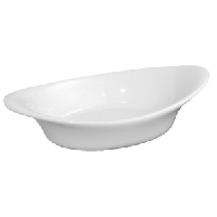 Блюдо для комплимента «Александрия»;фарфор;20мл;,H=25,L=95,B=50мм;белый