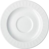 Блюдце «Эвита»;фарфор;D=160,H=18мм;белый