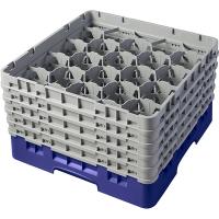 Кассета для бокалов 20 ячеек Dmax=98,Hmax=257мм;полипроп.;,H=30,8,L=50,B=50см;синий,серый