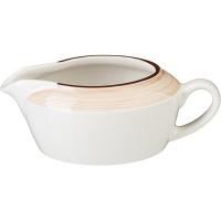 Соусник «Чино»;фарфор;127мл;,H=50,L=133,B=78мм;белый,бежев.