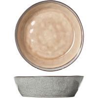 Салатник;керамика;D=26,H=7см;коричнев.,голуб.