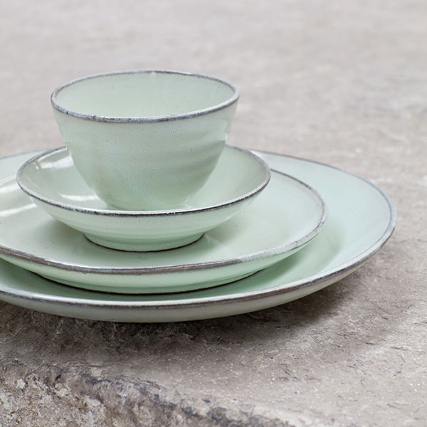 Тарелка;керамика;D=285,H=45мм;св.зелен.