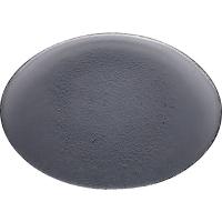 Блюдо «Элла» овальное;стекло;,L=20,B=14см;серый