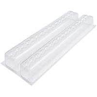 Форма для выпечки «Прямоугольник с кругом»[10шт];поливинилхл.;,H=65,L=570,B=90мм