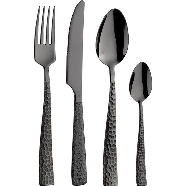 Нож столовый «Пэлас Мартеллато Трэжер Блэк»;сталь нерж.;черный