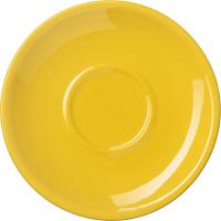 Блюдце «Пур-Амор»;фарфор;D=12/4,H=1см;желт.