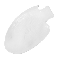 Блюдо «Кунстверк» рыба;фарфор;,H=3,L=31,B=23см;белый