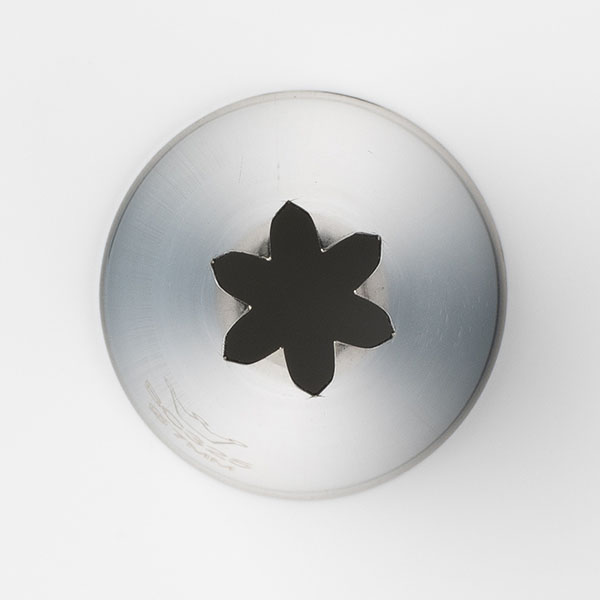 Насадка кондитерская «Закрытая звезда»[5шт];сталь нерж.;D=35/7,H=50мм