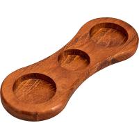 Подставка д/мельницы д/перца/соли + ст.д/зуб. цвет мокко;бук;D=55/45,L=240мм