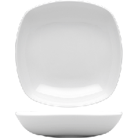 Тарелка глубокая «Санрайз» квадратная;фарфор;400мл;,L=20,5,B=20,5см;белый