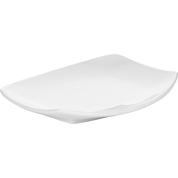 Блюдо «Мини Пати»;фарфор;,L=16,B=12см;белый