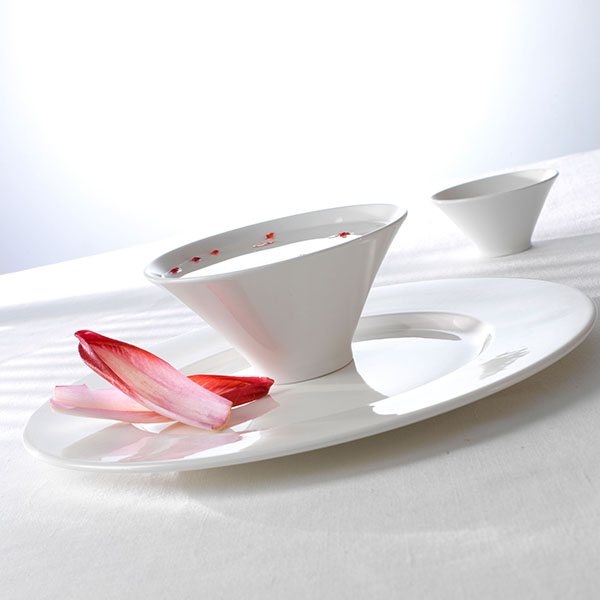 Салатник «Монако Вайт»;фарфор;1л;D=20,H=10см;белый