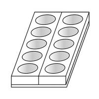 Форма для выпечки «Круг»;полистирол