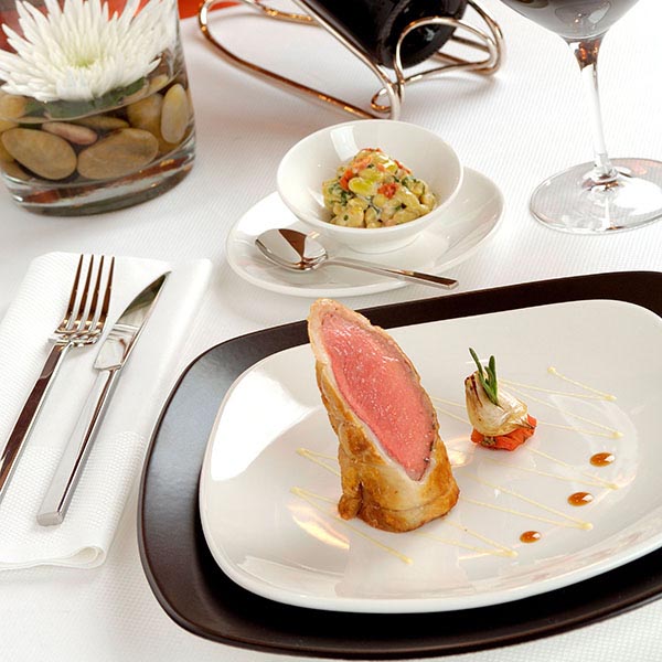 Тарелка «Квадро Вайт» квадратная;фарфор;,H=3,L=28,B=28см;белый