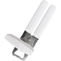 Открывалка для консервных банок;сталь нерж.,пластик;,L=180,B=46мм;серебрист.,белый