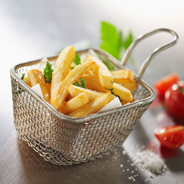 Корзинка для картофеля фри;сталь нерж.;,H=60,L=105,B=90мм