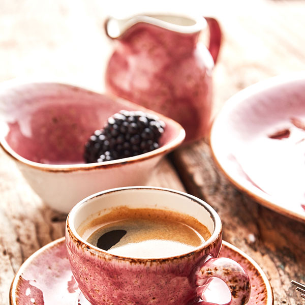 Молочник «Крафт Распберри»;фарфор;185мл;,H=8,L=10см;розов.