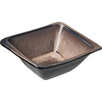 Салатник «Пати»;фарфор;250мл;,H=45,L=130,B=130мм;серый,синий