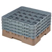 Кассета для бокалов 25 ячеек Dmax=87,Hmax=215мм;полипроп.;,H=26,7,L=50,B=50см;бежев.,серый