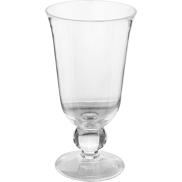 Ваза д/цветов на ножке;стекло;D=11,H=20см;прозр.